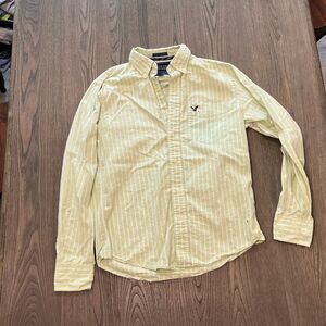 American Eagle The Eagle Oxford Vintage Fit Button Up Shirt Size S